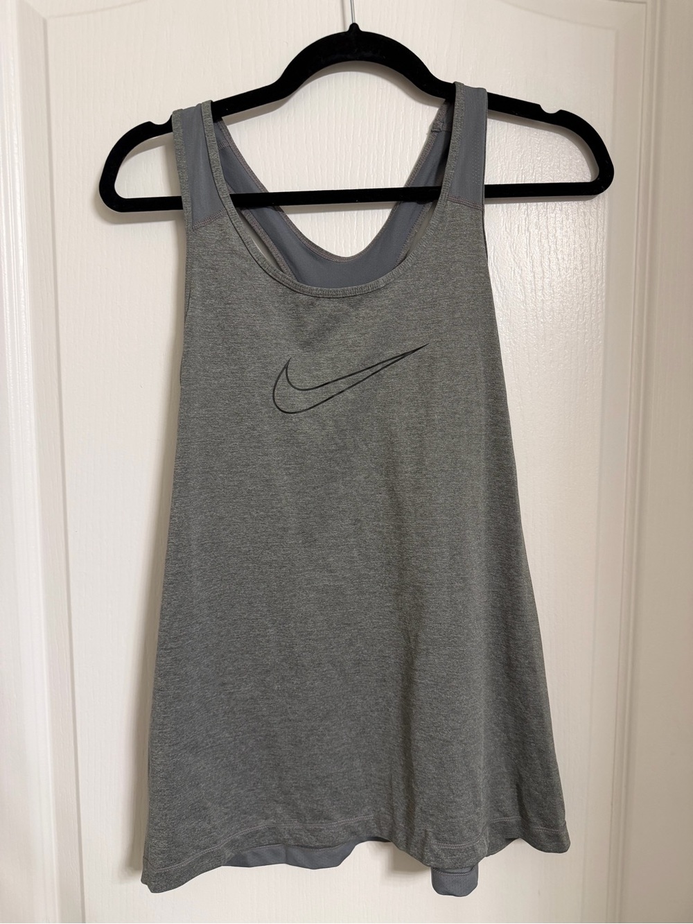 Nike Gray Racerback Athletic Tank Top